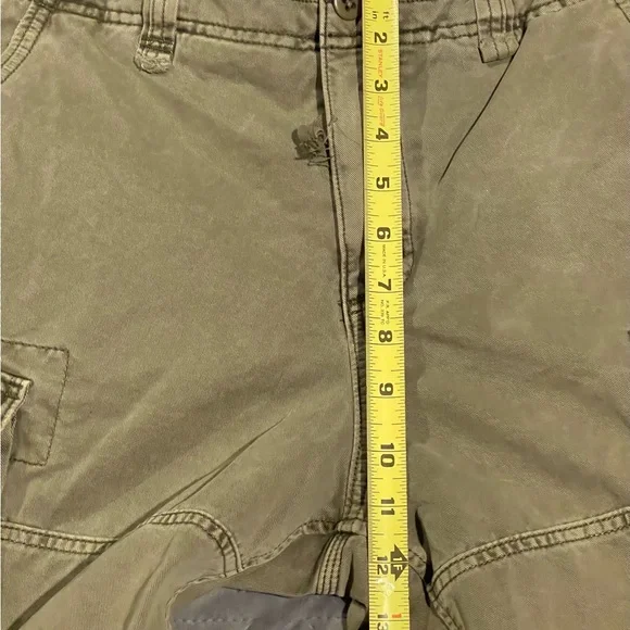 Abercrombie & Fitch drawstring heavy cargo pants mens size‎ 31x32 pre-owned